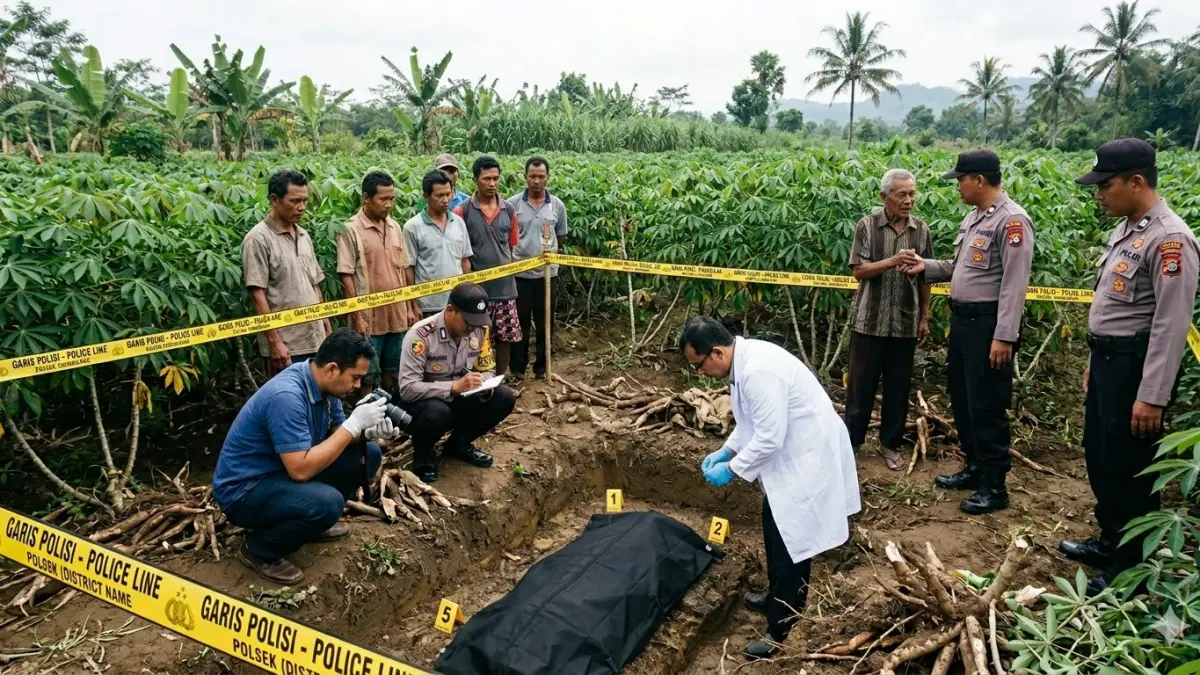 Sebulan Lebih Hilang, Warga Mayang Jember Ditemukan Tinggal Kerangka di Kebun Singkong (SIDKIN/HALOJEMBER/GEMINI AI)