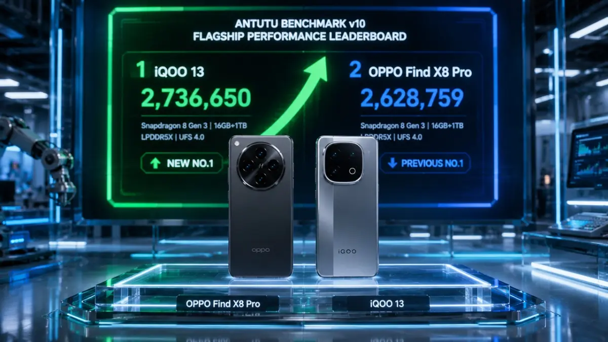 Ulasan mendalam seputar persaingan ruang pacu gawai kasta tertinggi setelah rilis resmi mengenai daftar HP Android terbaik versi AnTuTu terbaru Oppo geser iQOO oleh platform penguji global pekan ini. (ai/rifki/halojember)