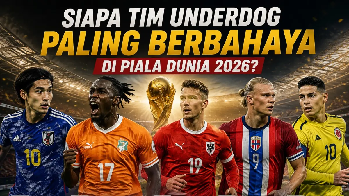 Ilustrasi tim underdog piala dunia 2026. (brilianabdillah/ai)