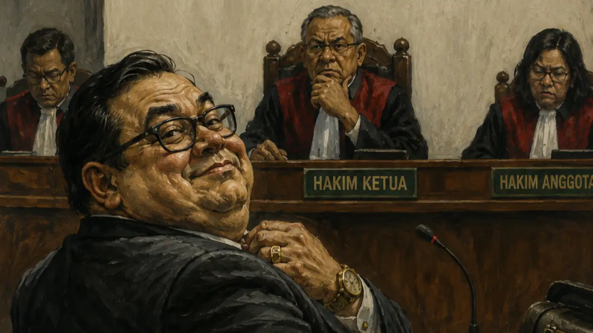 Tuhan Punya Mau Ilustrasi Puisi. (Ijal/AI/ChatGPT)