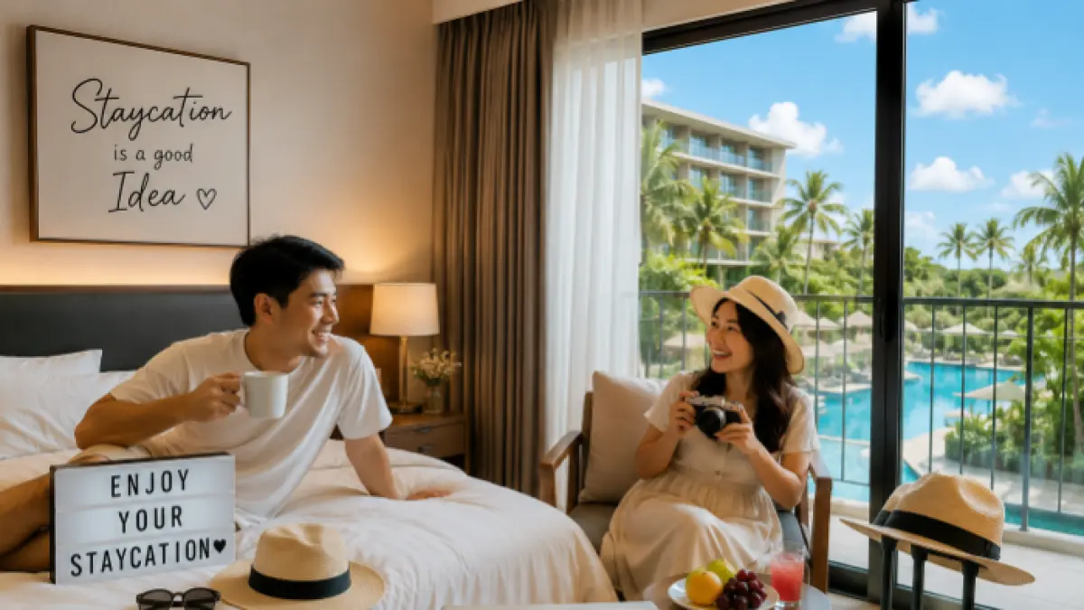 Liburan atau Staycaton (AI/Halojember)