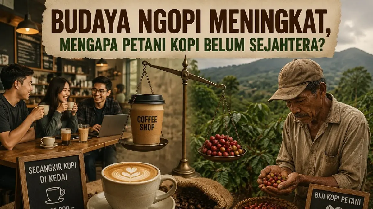 Budsys kopi meningkat, asib petani kopi belum membaik. 