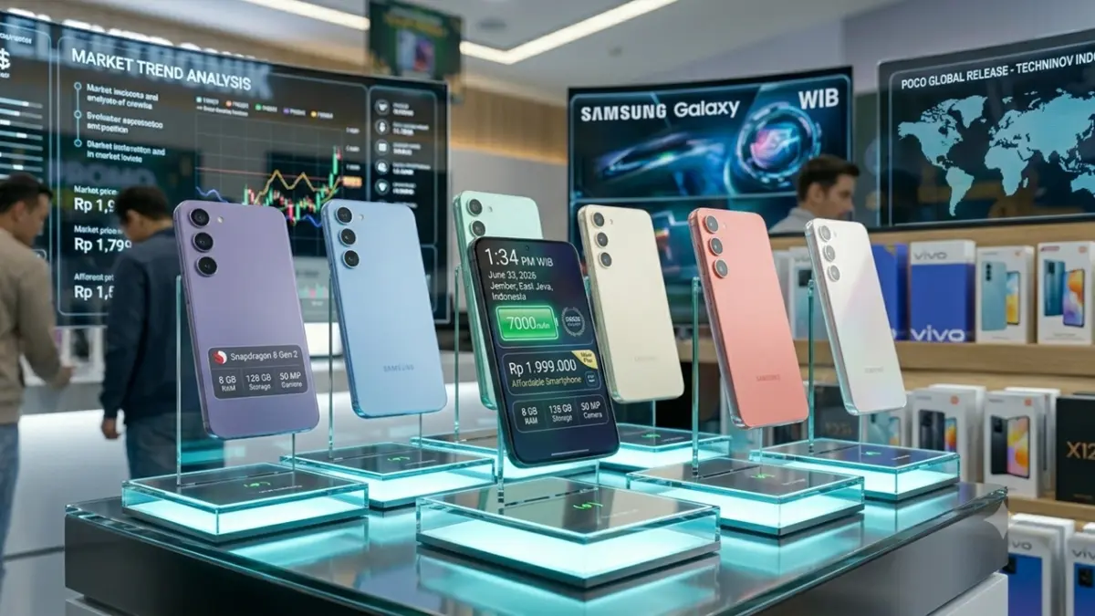 Ulasan mendalam seputar panduan belanja telepon seluler kelas menengah ke atas setelah muncul rilis berkala mengenai ulasan daftar harga HP Samsung terbaru di Indonesia 23 Juni 2026 meluncur lengkap guna mempermudah pemilihan gawai harian konsumen pekan ini. (ai/rifki/halojember)