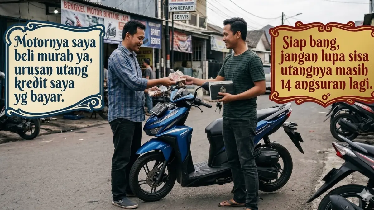 Foto ilustrasi ini menggambarkan kemungkinan awal terjadinya debitur dapat masalah di kemudian hari, jika pihak ketiga dusta. (nurhariri/ai/halojember)