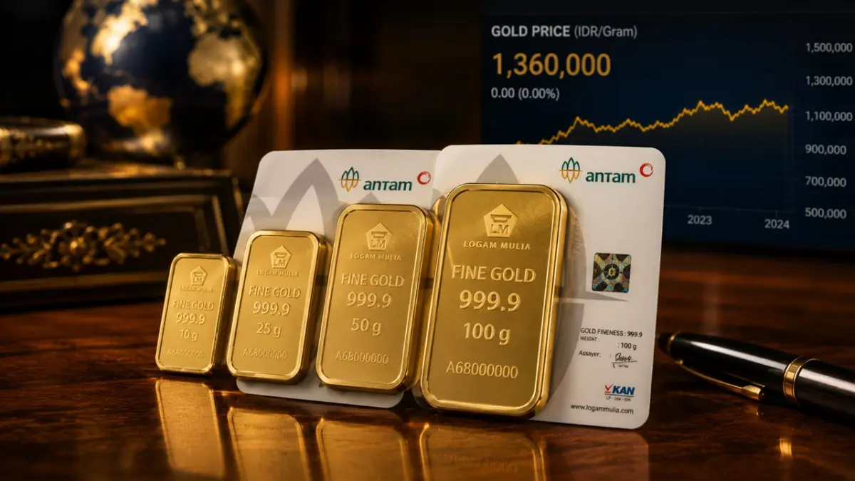 Ulasan mendalam seputar panduan aset logam mulia setelah muncul rilis berkala mengenai harga emas Antam hari ini 25 Juni 2026 stagnan dengan spread Rp 335.000 per gram guna mempermudah pemilihan instrumen simpanan konsumen pekan ini. (ai/rifki/halojember)