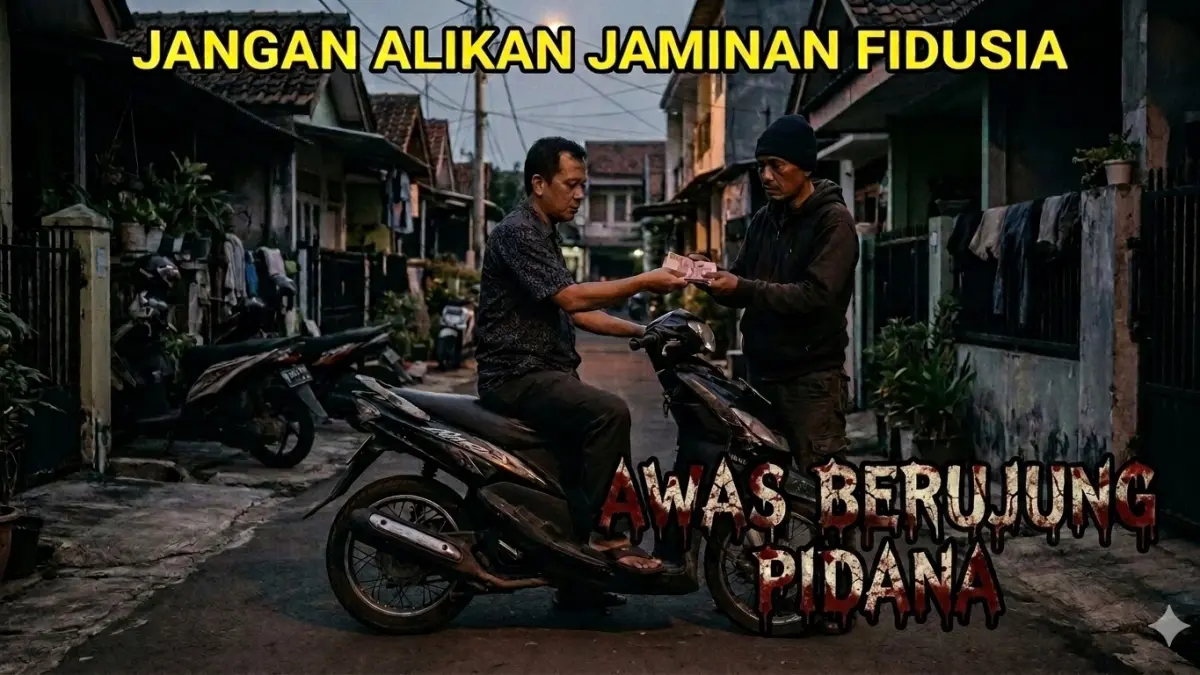JANGAN DITIRU: Jangan sekali-kali alihkan jaminan fidusia hanya karena ingin cepat mendapat uang cepat. Jika anda tidak bisa melunasi kredit, bisa berujung ke penjara. (nurhariri/ai/halojember)