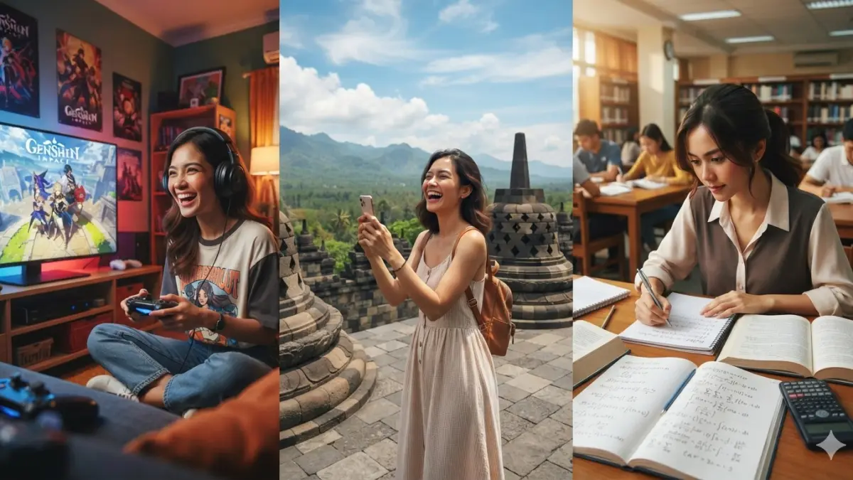 Dalam kehidupan sehari-hari, banyak orang memanfaatkan AI, mulai dari pembuatan game, film, music, rencana wisata, hingga pemecahan matematika. (nurhariri/ai/halojember)
