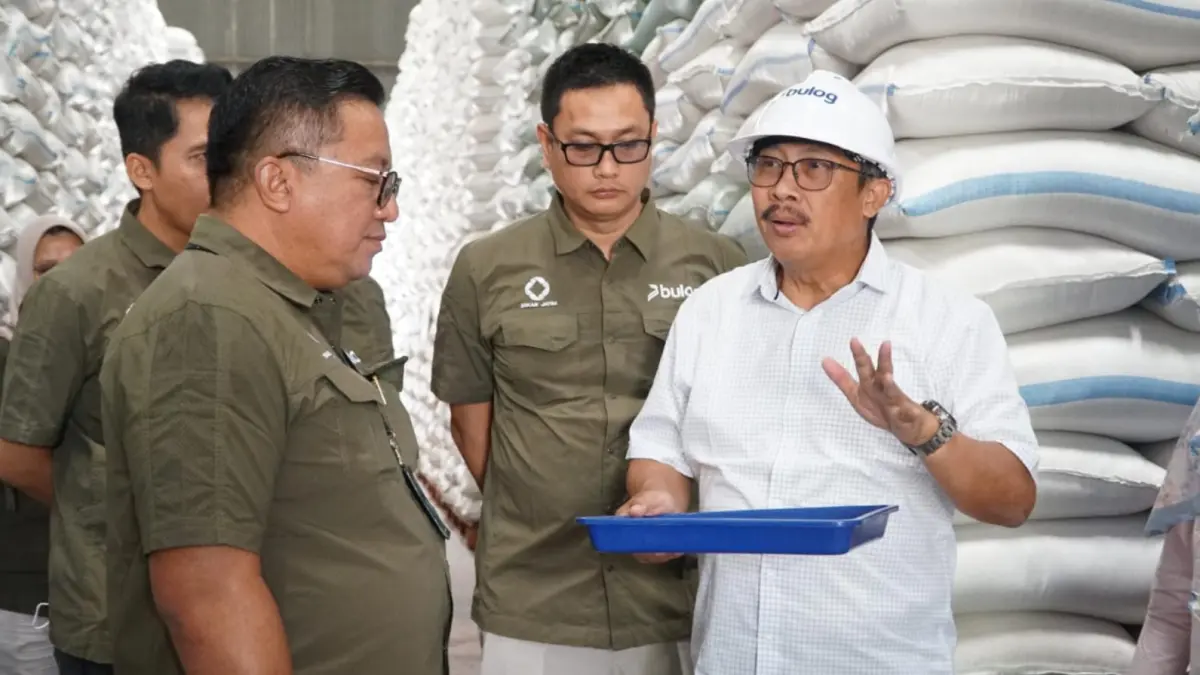 Direktur Pengadaan Bulog RI Tinjau Penggilingan hingga Gudang Beras di Jember, Ini Hasilnya. (Bulog Jember)