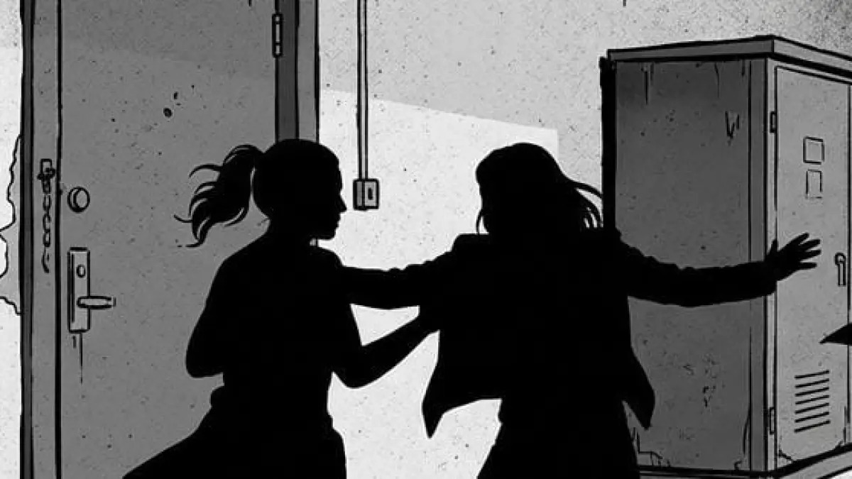 Ilustrasi perkelahian siswi SD di Tanggul Jember. (Sidkin/AI)