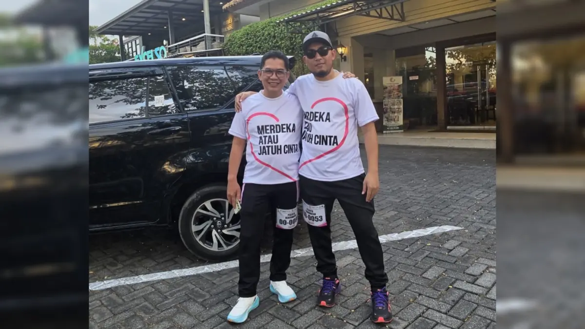 KOMPAK: (kiri) Direktur Keuangan PDP Kahyangan, Dima Akhyar dan (kanan) Pimpinan Rumah Digital Center, Ardiyansyah Yendra bersua foto saat mengikuti kemeriahan Tajemtra 2026