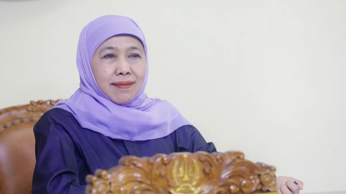 Gubernur Jawa Timur Khofifah Indar Parawansa Rakor Percepatan BSPS untuk Jawa Timur. (Pemprov Jatim)