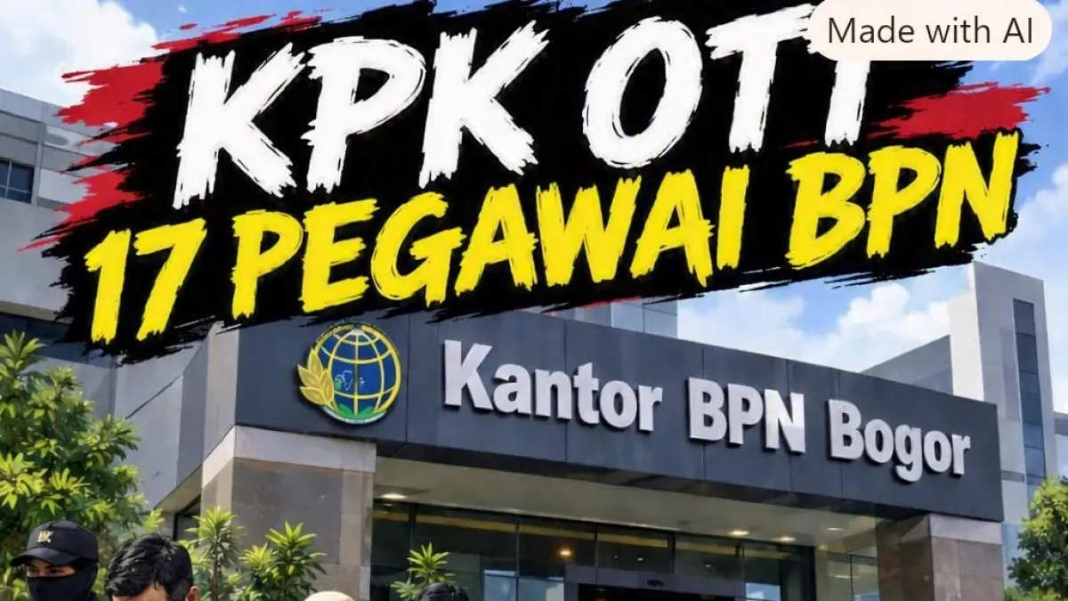 Penangkapan pegawai BPN oleh KPK. (Rosadi Jamani/ai)