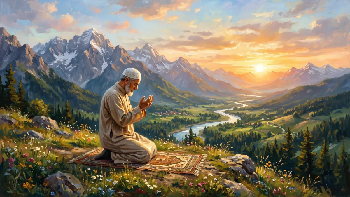 Ilustrasi puisi Janji Allah. (IJAL/AI/HALOJEMBER)