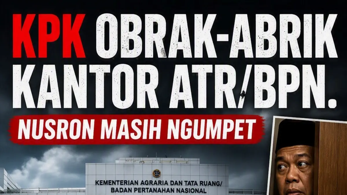 Ilustrasi Kantor ATR/BPN dan Nusron Wahid. (Rosadi Jamani/nurhariri/ai)