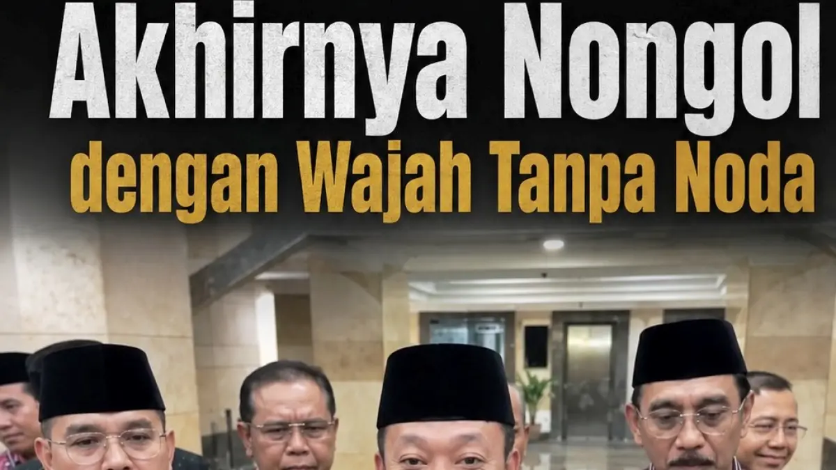 Nusron dan ilustrasi (Rosadi Jamani/ai)