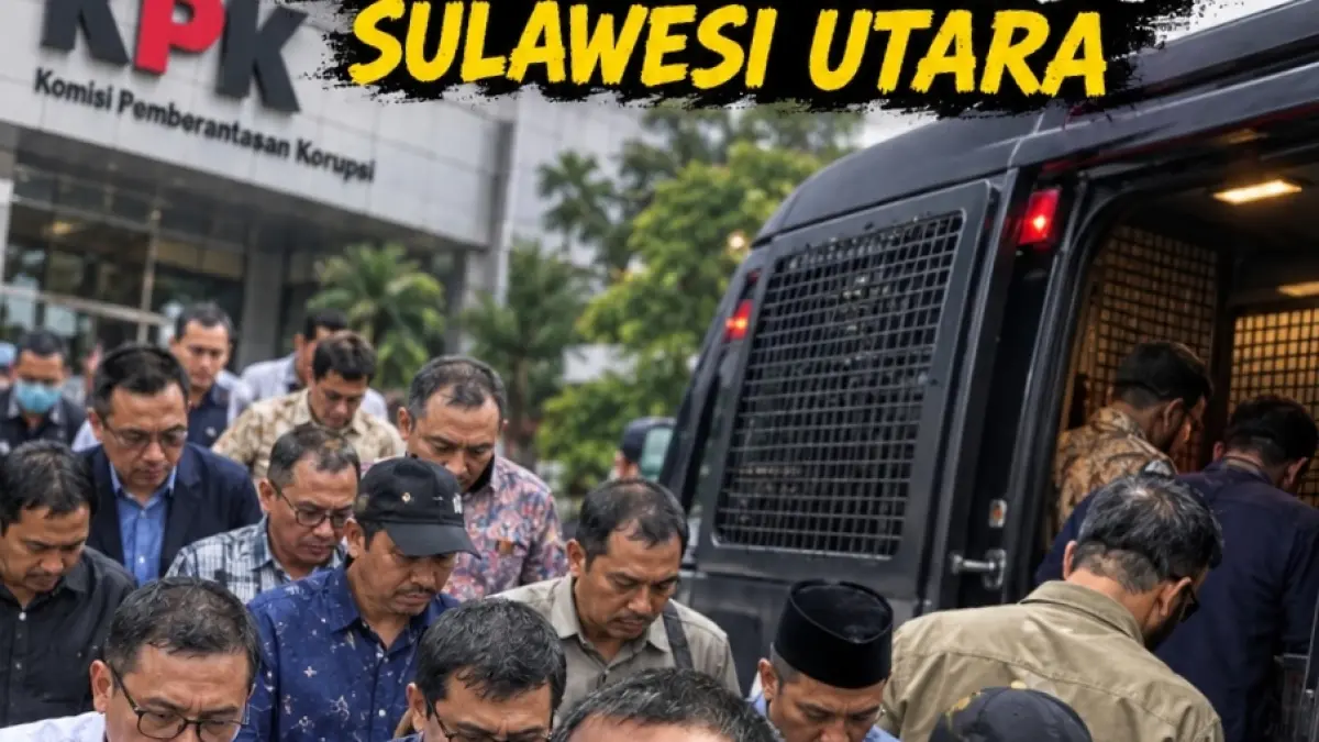 Ilustrasi penangkapan koruptor. (Rosadi Jamani/ai)
