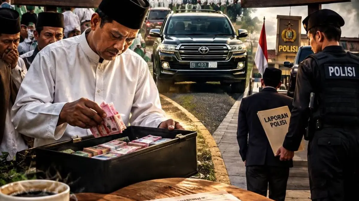 Ilustrasi uang Rp460 Miliar. (Rosadi Jamani/ai)