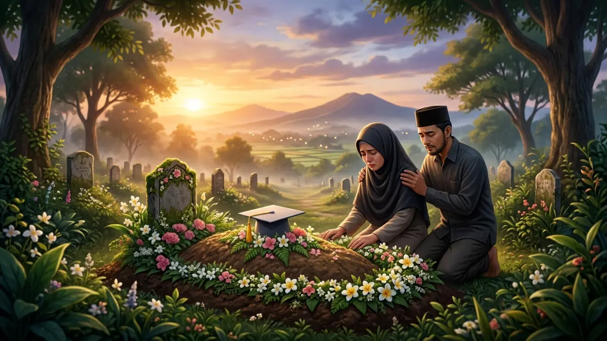 Ilustrasi puisi. (Sidkin/AI/Halojember)