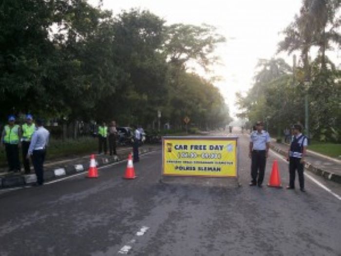 Kegiatan car free day di Kabupaten Sleman (dok Dishub Sleman)
