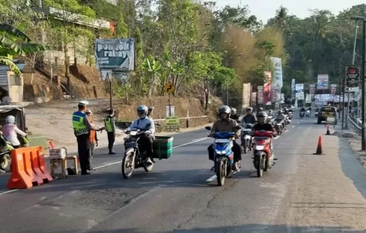 Salah satu ruas jalan yang jadi perhatian saat liburan Nataru nanti adalah Jalan Wonosari