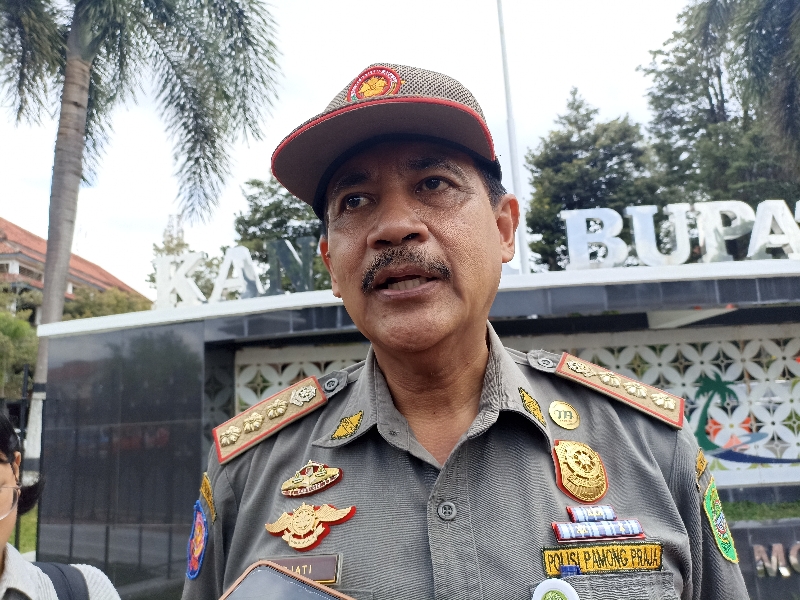 TEGAS: Plt Kepala Satpol PP Bantul Jati Bayubroto. (Gregorius Bramantyo/Radar Jogja)