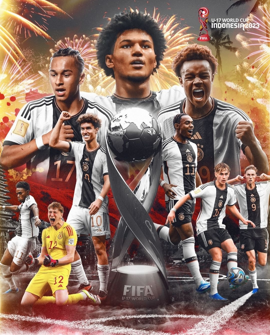 Jerman menjadi juara Piala Dunia U17 2023 usai tekuk Prancis melalui adu pinalti (IG fifaworldcup)
