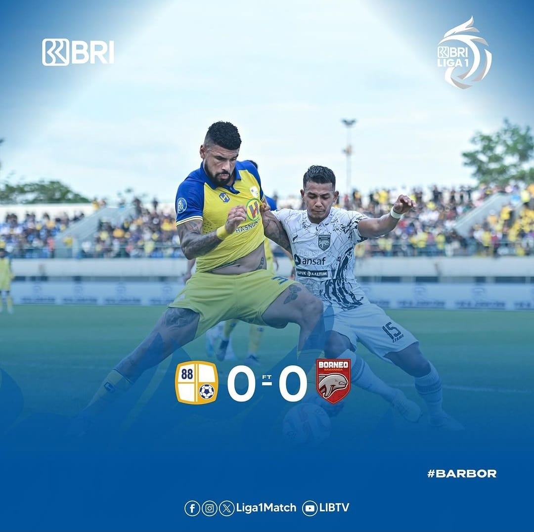 PS Barito Putera berbagi angka dengan Borneo FC (IG liga1match)