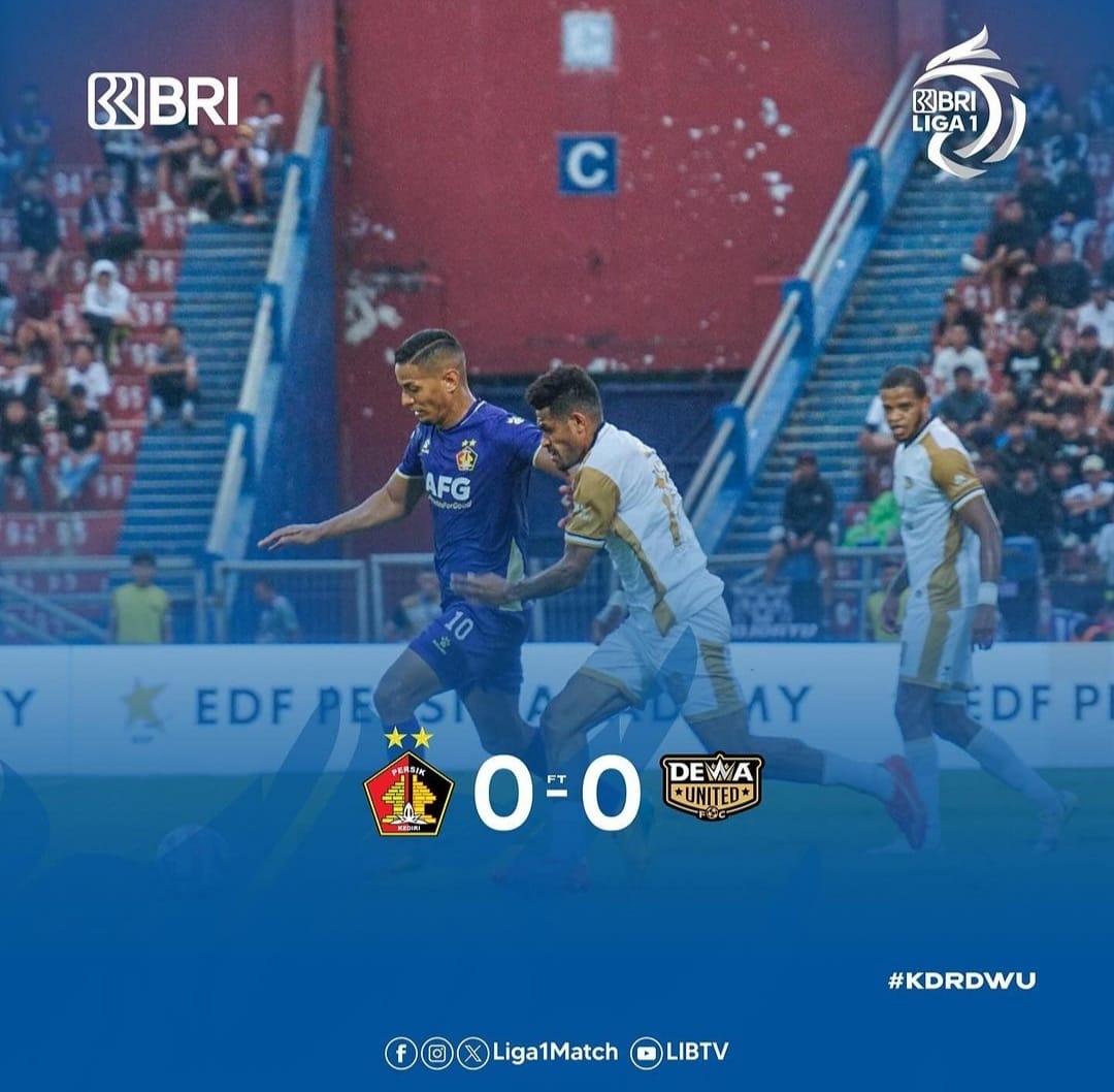 Persik Kediri ditahan imbang Dewa United di kandang (IG liga1match)