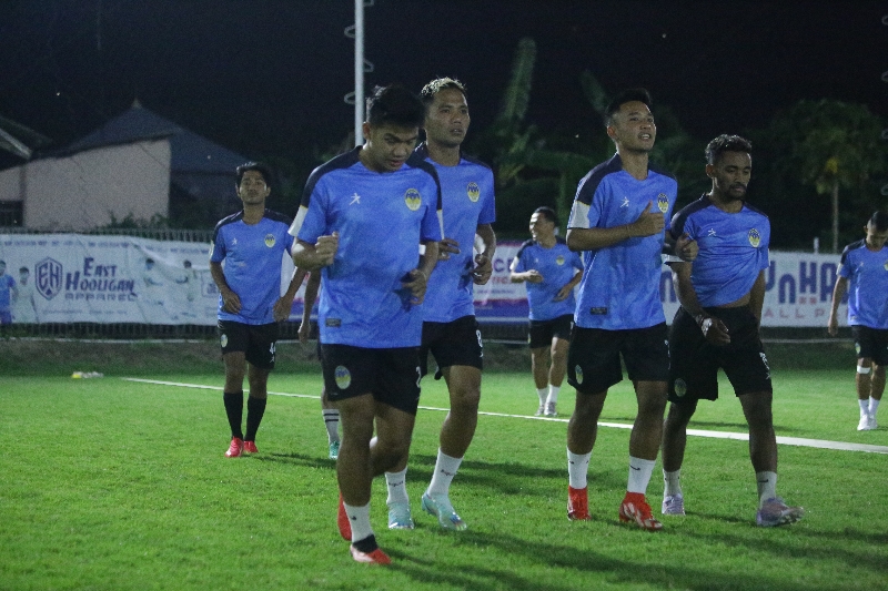 TEMPA: Penggawa Laskar Mataram di Maguwoharjo Football Park (MFP), Sabtu (2/12) malam. (Dok PSIM)