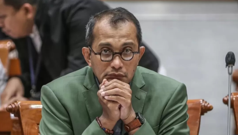 HUKUM: Prof Edward Omar Sharif Hiariej selaku Wakil Menteri Hukum dan HAM (Wamenkumham) akan diperiksa KPK. (JawaPos.com)