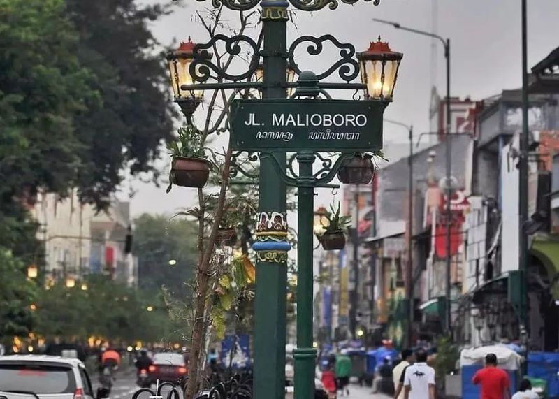 Jalan Malioboro, Yogyakarta. (Instagram/@infojogjaterkini)