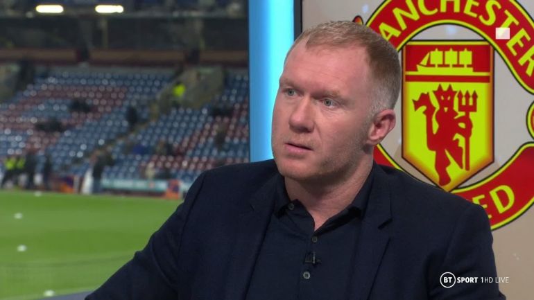 KRITIKAN: Kecewa dengan performa Manchester United, Scholes memberikan kritikan menohok. (Dok BT Sport)