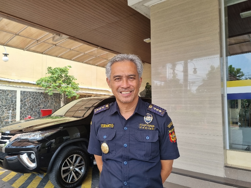 RESMI: Kepala Seksi Pelayanan Kepabeanan dan Cukai VI Kantor Pengawasan dan Pelayanan Bea dan Cukai (KPPBC) Jogjakarta Turanto. (Fahmi Fahriza/Radar Malioboro)