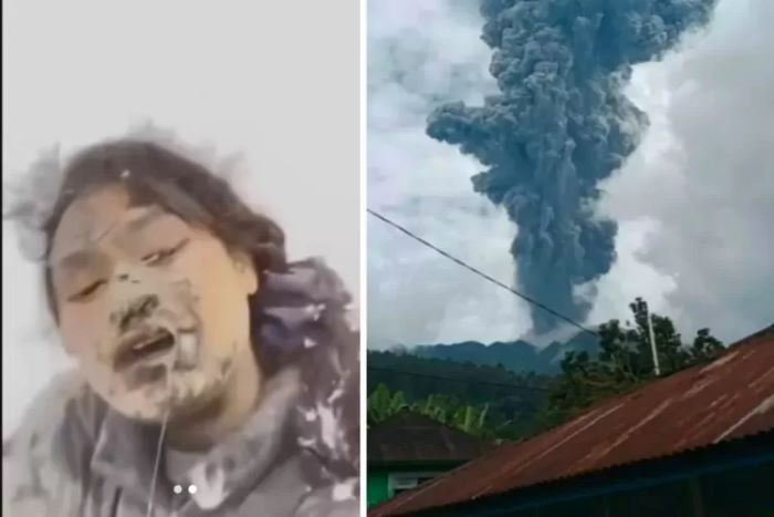 Zhafirah Zahrim Febrina mahasiswa viral terjebak saat erupsi Gunung Marapi