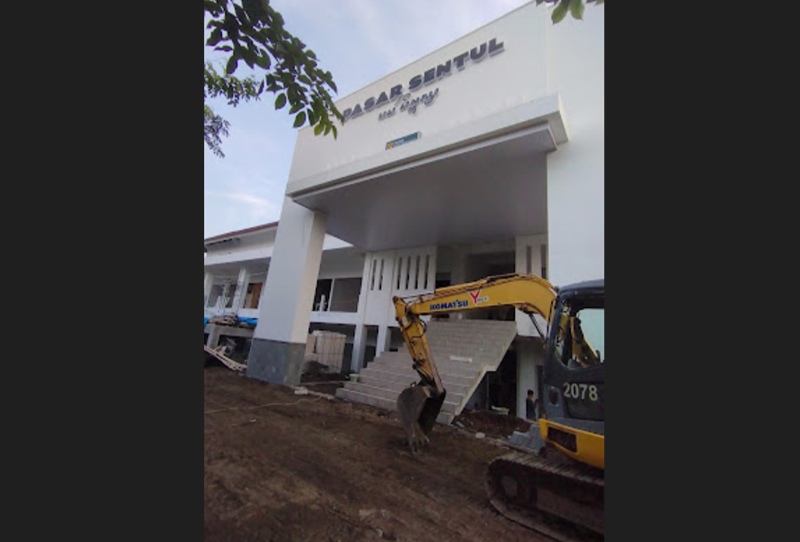 Progres revitaslisasi Pasar Sentul Kota Jogja. (google.com/Pasar Sentul)