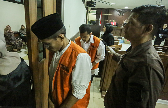 Sidang Lanjutan Kasus Mutilasi Mahasiswa UMY&nbsp;dengan terdakwa Waliyin dan Ridduan kembali berlangsung di Pengadilan Negeri (PN) Sleman, Kamis (7/12/2023).ELANG KHARISMA DEWANGGA/RADAR JOGJA