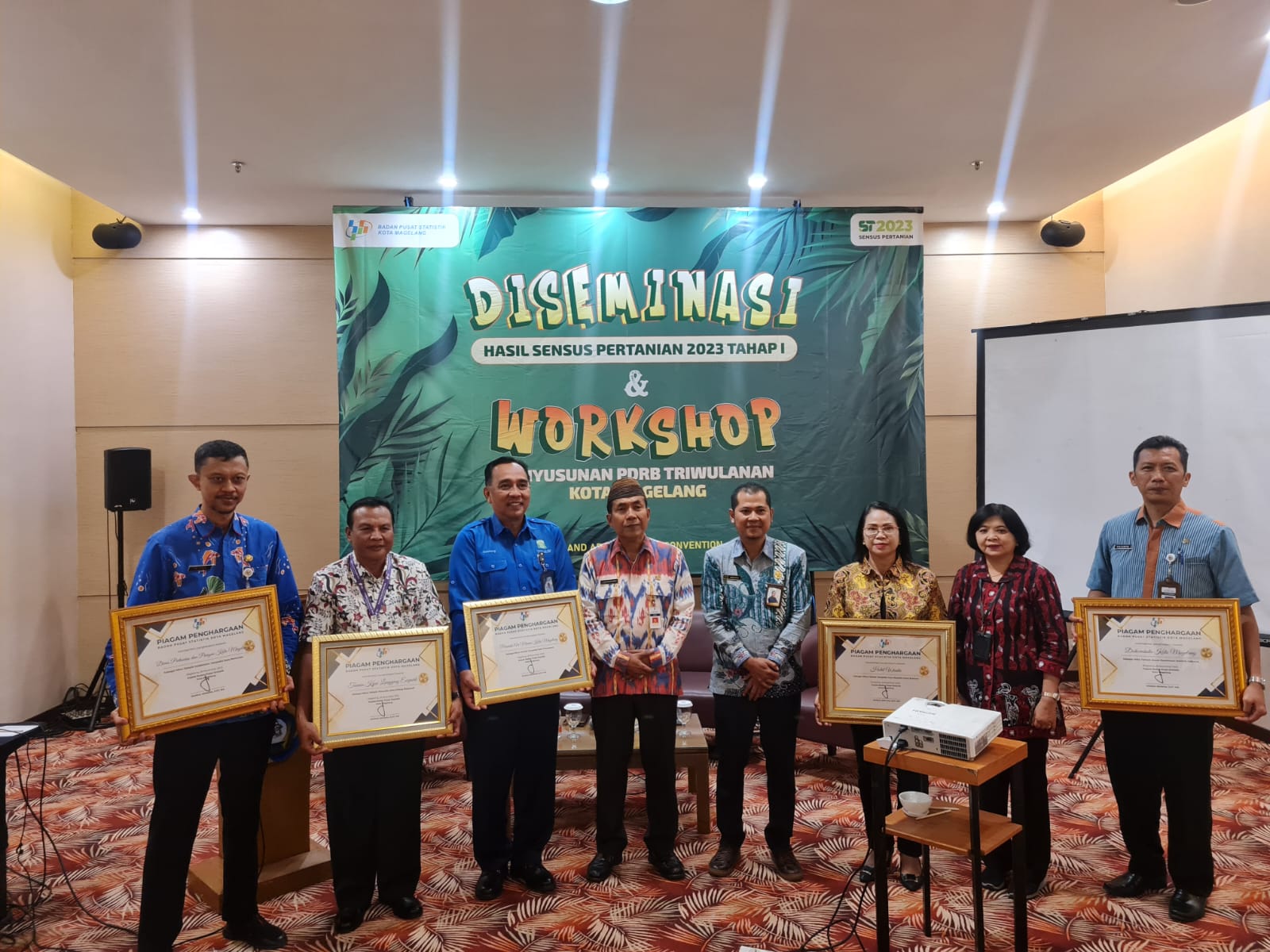 BERI APRESIASI: BPS Kota Magelang mengapresiasi unit kerja, instansi, dan masyarakat Kota Magelang yang ambil bagian dalam menyukseskan pelaksanaan ST2023.