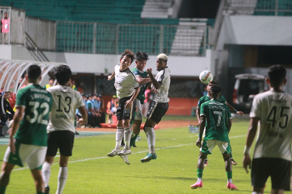 Pertandingan antara PSS Sleman menjamu RANS Nusantara FC di Maguwoharjo International Stadium, Jumat (8/12/2023)