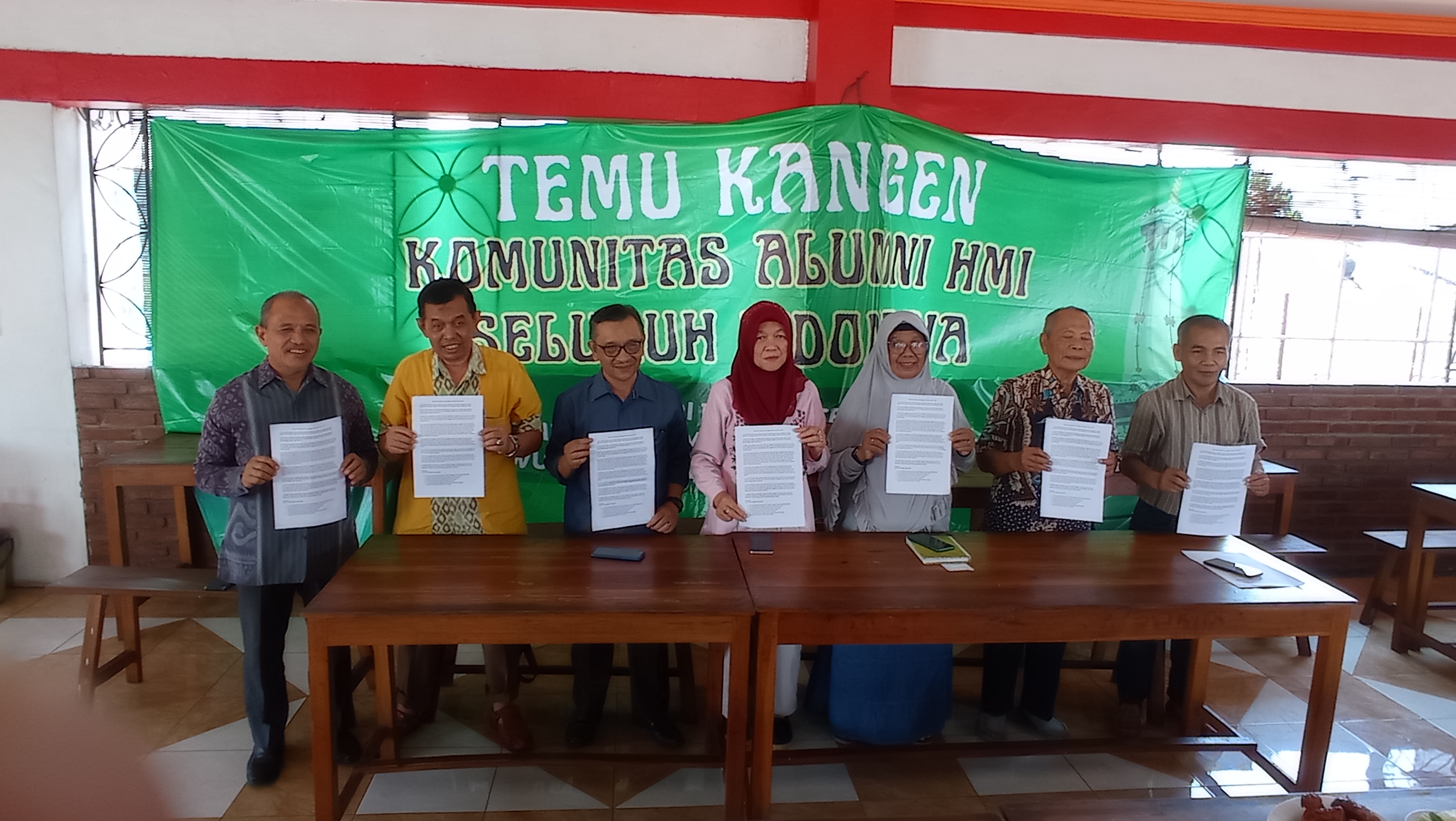 Perwakilan anggota komunitas alumni HMI saat berkumpul di Jogja