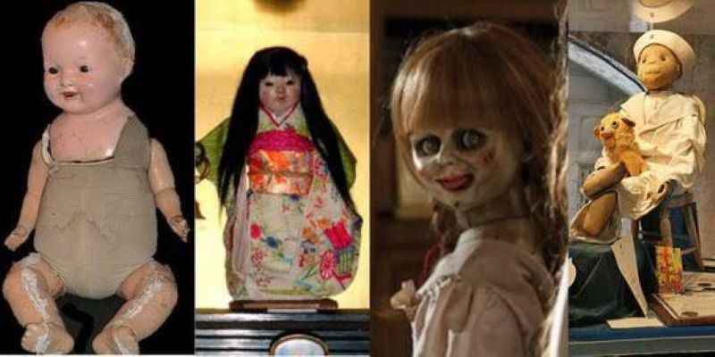 Boneka - boneka berhantu di dunia.  (Google/@merdekacom)