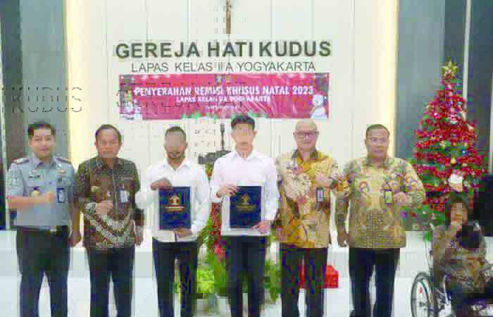 Dari 114 WBP yang menerima Remisi Khusus Natal, sebanyak 85 di antaranya adalah WBP dari rutan wilayah Kota Jogja.