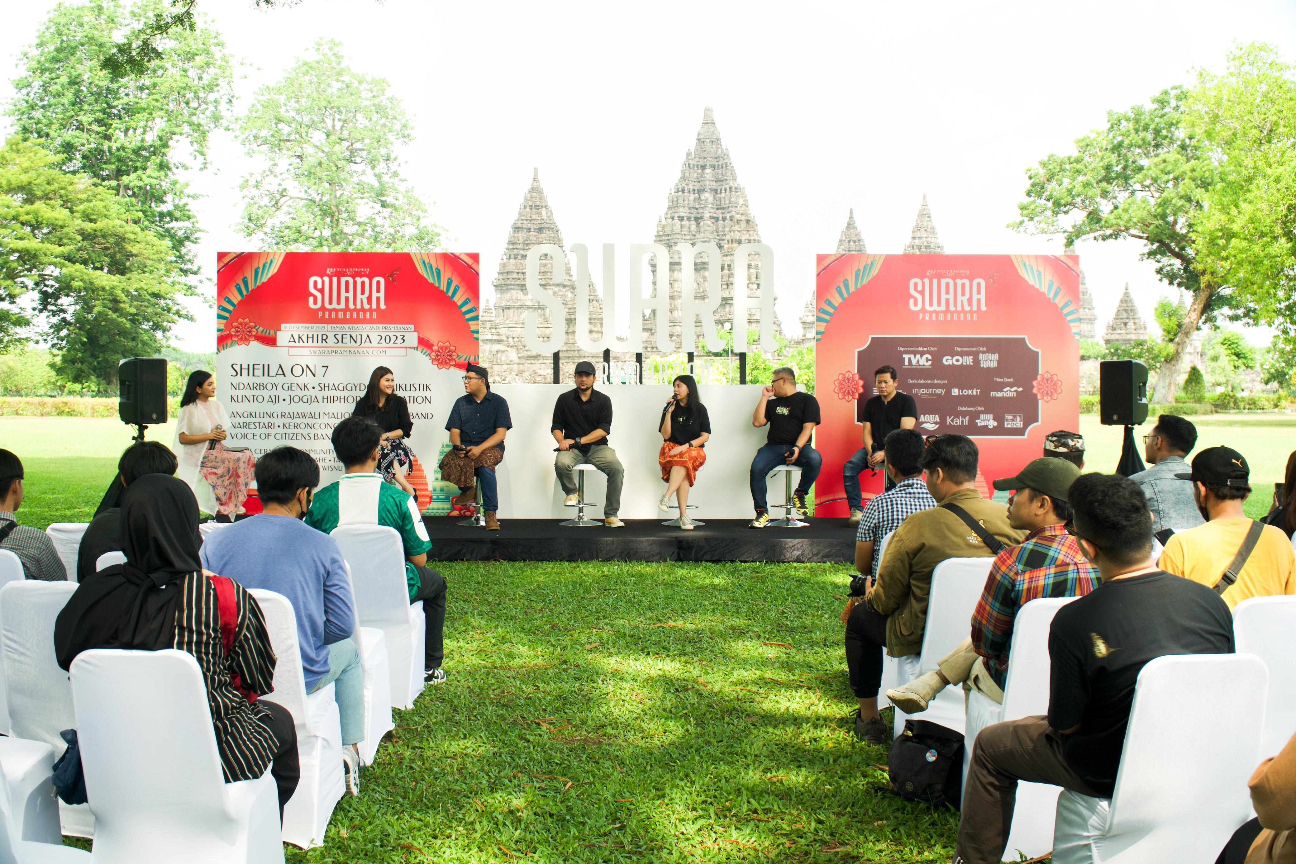 Suasana jumpa pers Swara Prambanan