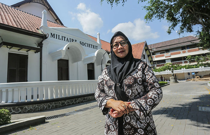GIGIH: Kepala Taman Budaya Yogyakarta (TBY) Purwiati yang ingin terus mewadahi, memfasilitasi, dan menyejahterakan seniman di DIJ.