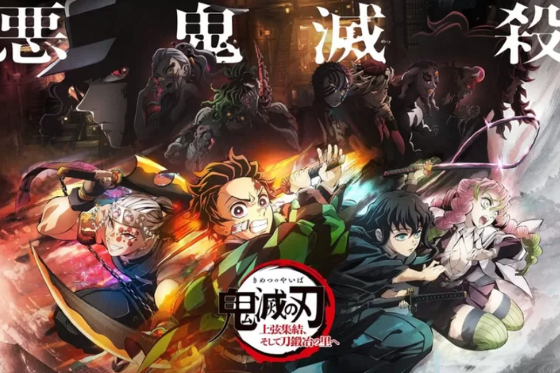 Poster Demon Slayer atau Kimetsu no Yaiba Season 4.