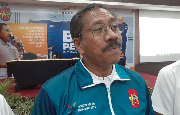 Ketua Umum KONI DIJ Djoko Pekik Irianto.Rizky Wahyu / Radar Jogja
