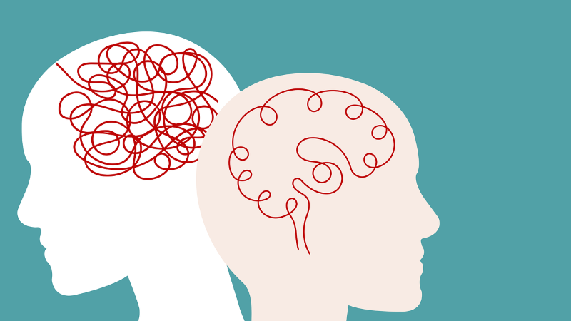 Ilustrasi kesehatan mental.