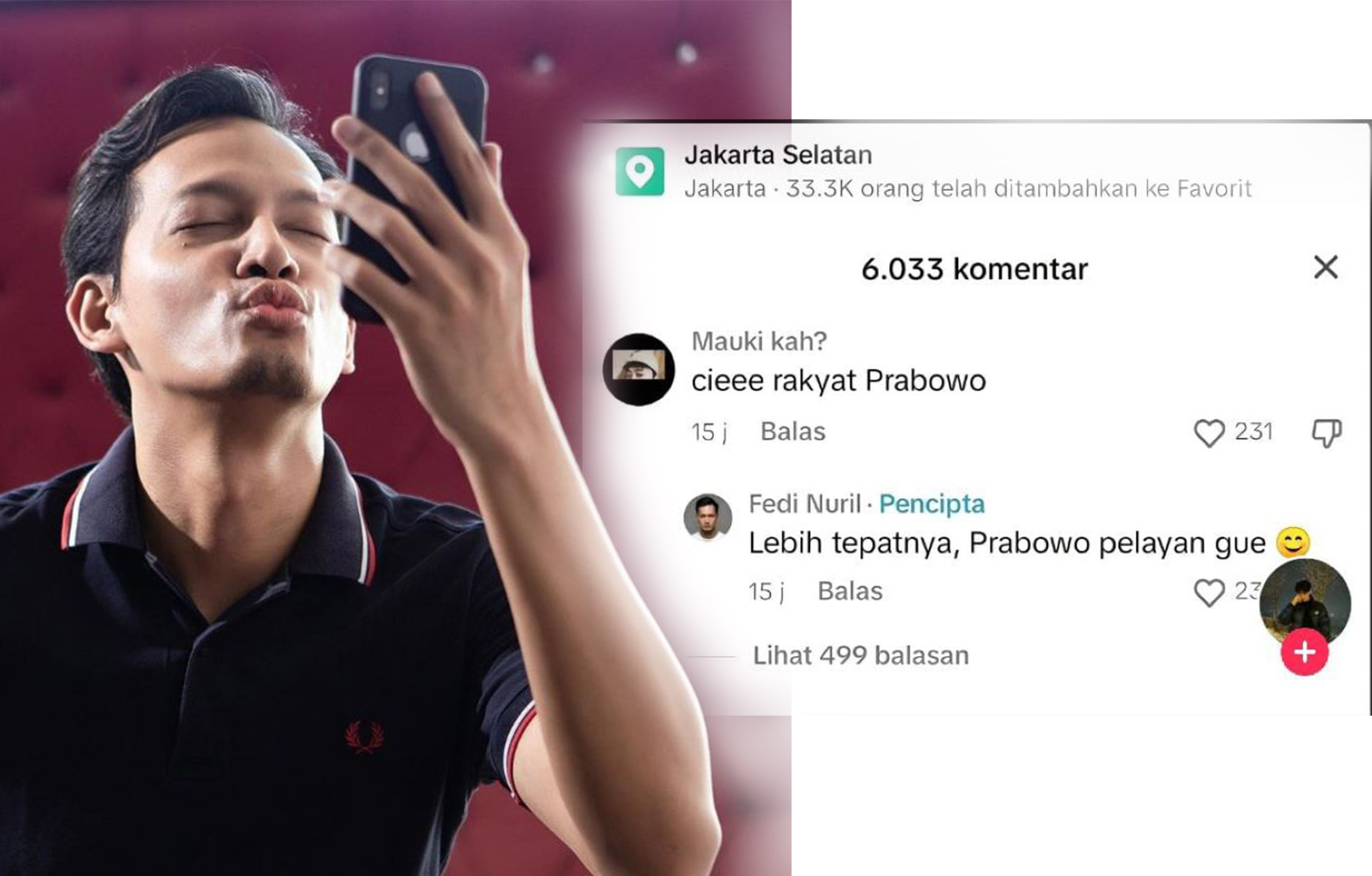 Fedi Nuril dihujat usai dinilai menghina Prabowo Subianto.