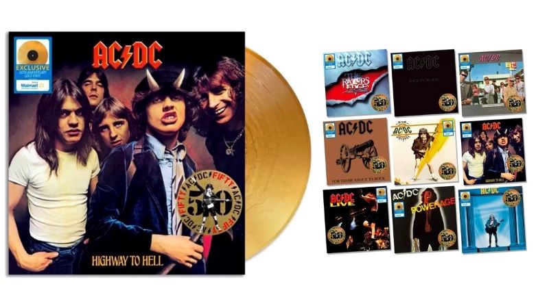 Grup Musik Australia Rock Band, AC/DC merilis ulang semua piringan hitam mereka dalam bentuk vinyl emas untuk merayakan ulang tahun yang ke-50.
