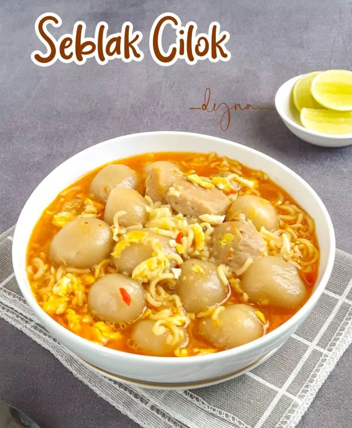 Seblak cilok rumahan yang enak dan mudah untuk kalian bikin