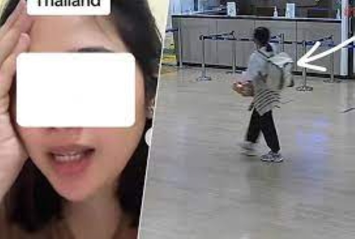 Konten TikTok yang diduga menyebarkan hoaks terkait aturan uang tunai di Thailand.